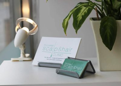 fulham hair scalp clinic inside clinic business cards